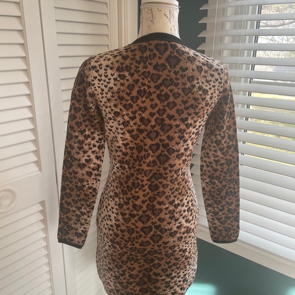 RED VALENTINO leopard sweater dress - Picture 2 of 5